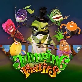 Jumping Fruits slot logo by Wazdan at Quickbet casino